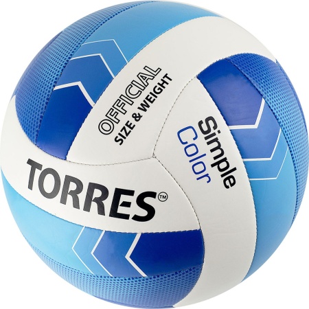 Купить Мяч волейбольный Torres Simple Color любительский р.5 в Пионерском 